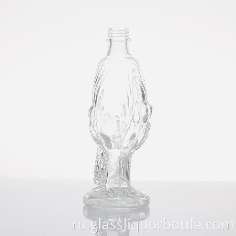 Clear Brandy Glass Bottle